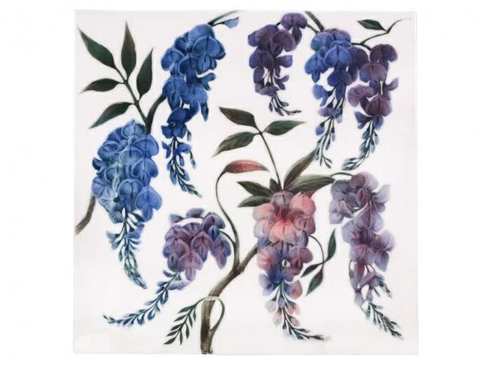 Пласт 350х350 форма Квадратный рисунок Глицинии (Синий дождь) арт. 80.89248.00.1, 