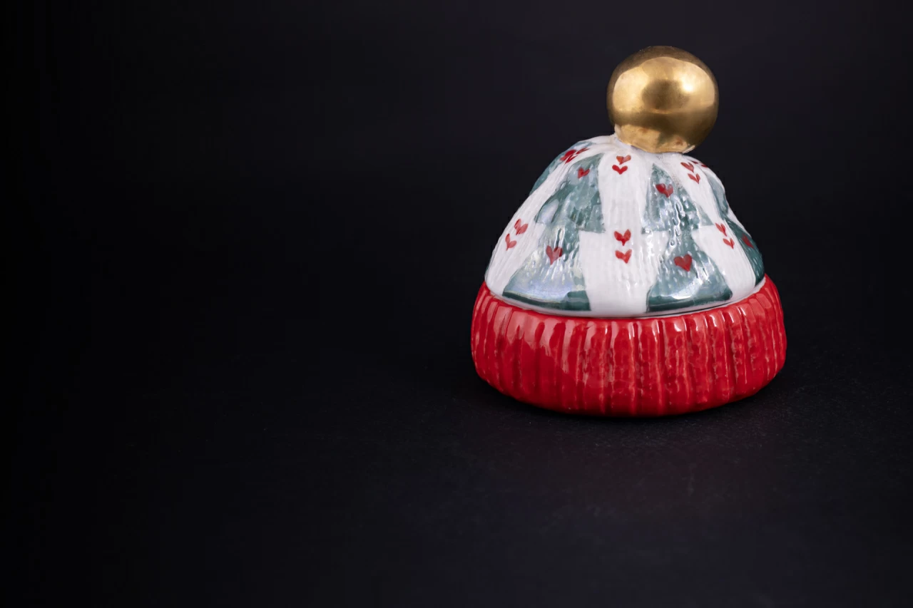 Шкатулка Детская шапочка, рисунок Ёлки, арт 60.16410.00.1, 