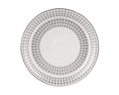 Чашка с блюдцем чайная форма Гербовая рисунок Зазеркалье. Ромбы арт. 81.27714.00.1