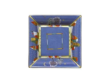 Подставка для мелочи малый размер форма Европейская рисунок Новогодняя ночь арт. 80.65262.00.1