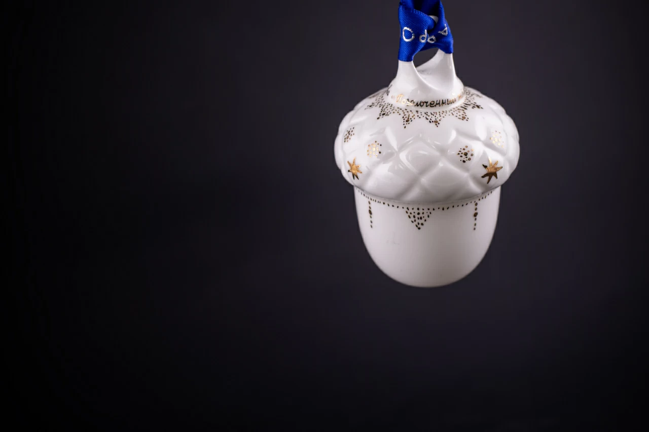 Елочная игрушка Желудь Позолоченный, арт 60.21183.00.1, 