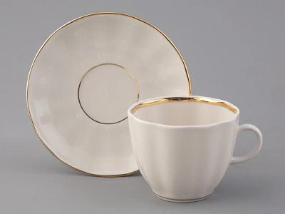 Чашка с блюдцем кофейная Тюльпан Белоснежка 140 мл арт. 81.13904.00.1 Чашка с блюдцем кофейная Тюльпан Белоснежка 140 мл арт. 81.13904.00.1