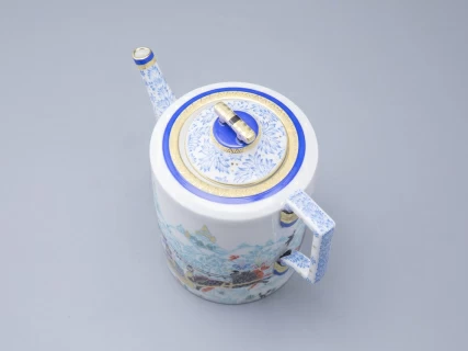Чайник заварочный, форма Гербовая, рисунок Зимние забавы арт. 80.07795.00.1, 