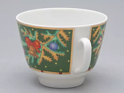 Чашка с блюдцем чайная 350 мл форма Подарочная рисунок Морозный январь арт. 81.31749.00.1