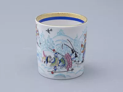 Сервиз чайный форма Гербовая рисунок Зимние забавы, 4 персоны 10 предметов арт. 81.20899.00.1