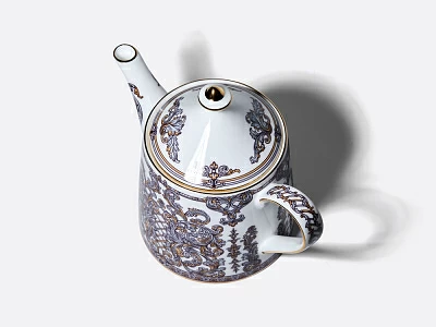 Сервиз чайный на 4 персоны 10 предметов в подарочной упаковке, форма Идиллия рисунок Барокко, арт. 81.34916.00.1