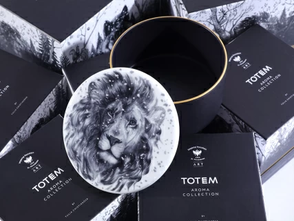 Шкатулка в подарочной упаковке, форма Идиллия, рисунок Тотем. Лев арт. 81.31592.00.1, 
