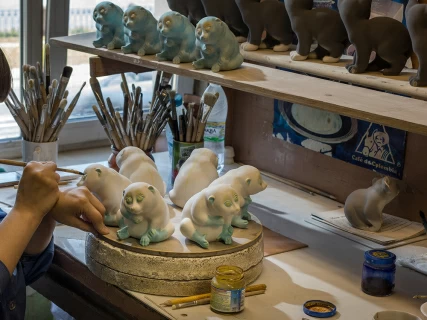 Скульптура Лори Серый, арт 82.91430.00.1, 