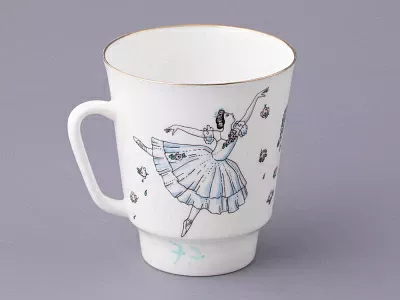 Трехпредметный комплект 165 мл форма Майская рисунок Балет Жизель, арт. 81.17154.00.1