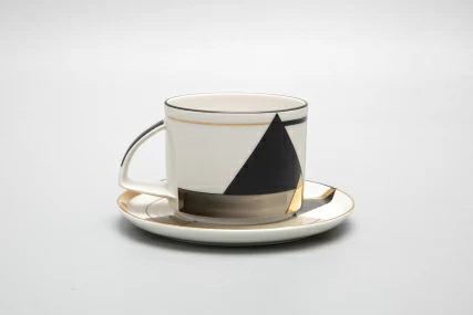 Чашка с блюдцем чайная форма Баланс рисунок Проект 2 арт. 81.28762.00.1,  Чашка с блюдцем чайная форма Баланс рисунок Проект 2 арт. 81.28762.00.1,