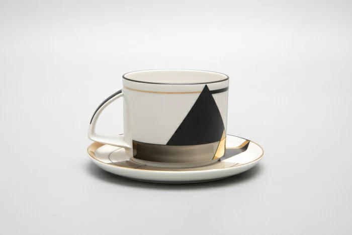 Чашка с блюдцем чайная форма Баланс рисунок Проект 2 арт. 81.28762.00.1,  Чашка с блюдцем чайная форма Баланс рисунок Проект 2 арт. 81.28762.00.1,