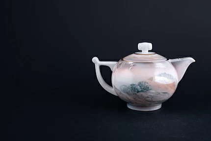 Заварочный Чайник Зима в деревне 2 на форме Кострома арт 40.03497.00.1