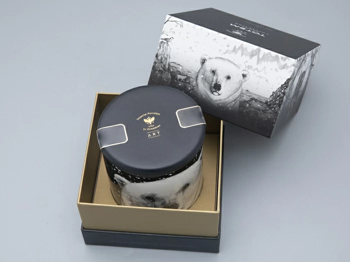 Свеча ароматическая в подарочной упаковке, рисунок Тотем. Медведь аромат Черный перец арт. 81.31597.00.1, 