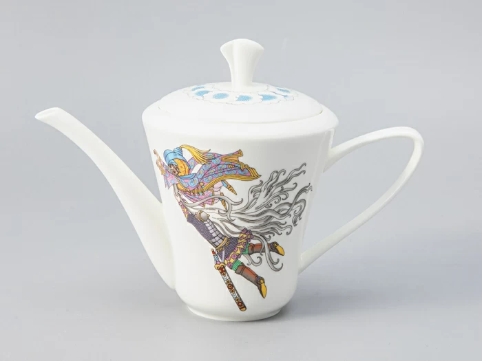 Сервиз чайный форма Сад рисунок Русские сказки, 6 персон 15 предметов, арт. 81.28417.00.1,  Сервиз чайный форма Сад рисунок Русские сказки, 6 персон 15 предметов, арт. 81.28417.00.1,