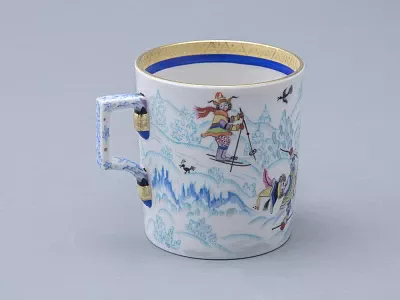 Сервиз чайный форма Гербовая рисунок Зимние забавы, 4 персоны 10 предметов арт. 81.20899.00.1