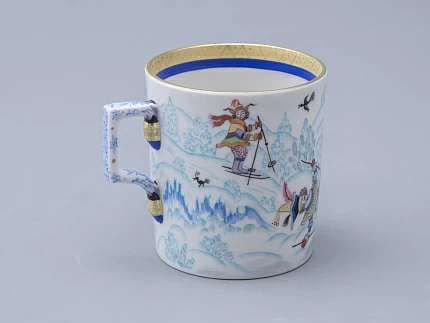 Сервиз чайный форма Гербовая рисунок Зимние забавы, 4 персоны 10 предметов арт. 81.20899.00.1 Сервиз чайный форма Гербовая рисунок Зимние забавы, 4 персоны 10 предметов арт. 81.20899.00.1