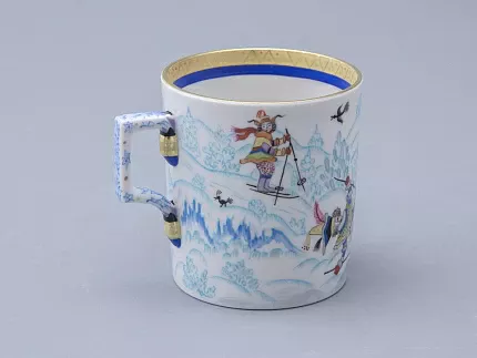 Сервиз чайный форма Гербовая рисунок Зимние забавы, 4 персоны 10 предметов арт. 81.20899.00.1