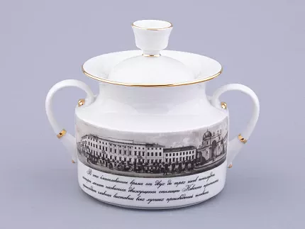 Сервиз чайный на 6 персон 15 предметов, форма Банкетная рисунок Великолепный Невский, арт. 81.32683.00.1