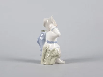 Скульптура Кот с рыбой Удача арт. 82.43056.00.1, 