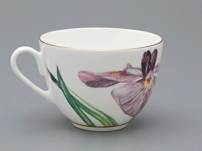 Чашка с блюдцем L’Art des Fleurs в подарочной упаковке, форма Весенняя 2, рисунок Роузи, арт 81.33402.00.1