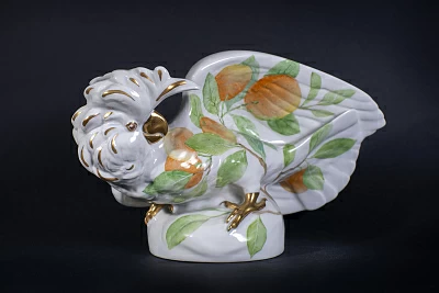 Скульптура Апельсиновый Кен на форме Какаду молуккский, арт 62.14145.00.1