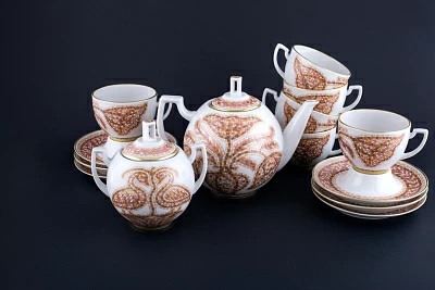 Сервиз чайный Дивный сад. День, на 6 персон, 14 предметов на форме Анданте арт 81.30457.00.1