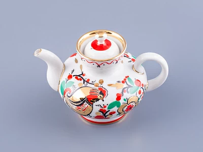 Чайник заварочный форма Малыш, рисунок Петушки арт. 80.00783.00.1 Чайник заварочный форма Малыш, рисунок Петушки арт. 80.00783.00.1