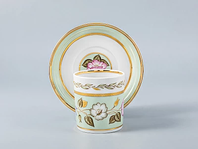 Сервиз чайный форма Гербовая рисунок Нефритовый фон, 6 персон 20 предметов, арт. 81.20900.00.1 Сервиз чайный форма Гербовая рисунок Нефритовый фон, 6 персон 20 предметов, арт. 81.20900.00.1