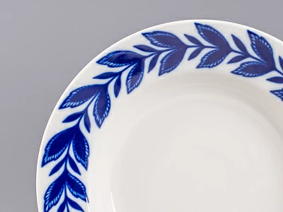 Тарелка 220 мм форма Глубокая, рисунок Флер арт. 80.99828.00.1