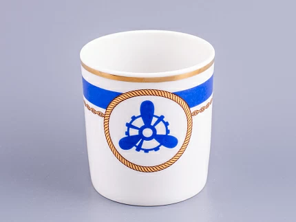 Чашка с блюдцем чайная 220 мл форма Гербовая рисунок Кают-компания № 4 арт. 81.24033.00.1