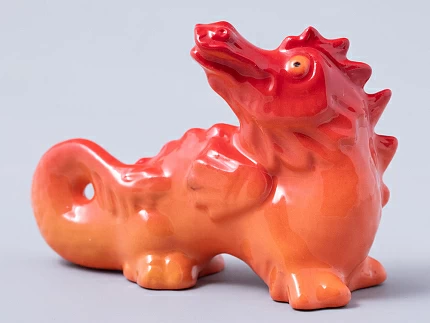 Скульптура Дракон №2 оранжевый Счастье арт. 82.44942.00.1
