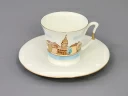 Чашка с блюдцем кофейная 145 мл форма Юлия рисунок Петербург арт. 81.18670.00.1, Чашка с блюдцем кофейная 145 мл форма Юлия рисунок Петербург арт. 81.18670.00.1,