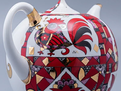 Комплект чайников Новгородский Красный конь арт. 81.10353.00.1