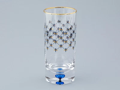 Набор из 4-х высоких стаканов Кобальтовая сетка 300 мл арт. 14.11004.07