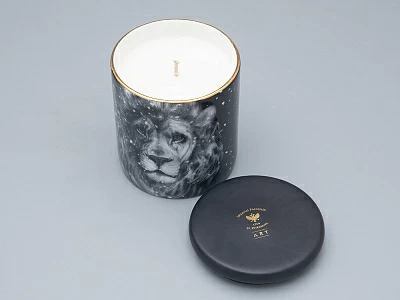 Свеча ароматическая в подарочной упаковке, рисунок Тотем. Лев аромат Пало Санто арт. 81.31595.00.1