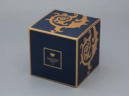 Новогодний Шар в подарочной упаковке, рисунок Рождественские узоры, арт 81.33344.00.1, 