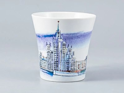 Бокал форма Ленинградский 2 рисунок Высотка на Котельнической наб. арт. 80.35002.00.1