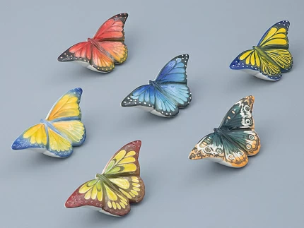 Скульптура форма Бабочка малого размера, рисунок Красная, арт. 82.47229.00.1