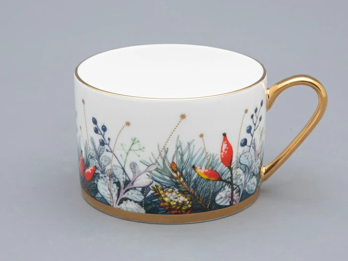 Чашка с блюдцем 250 мл, форма Идиллия, рисунок Календа-2, арт. 81.33748.00.1,  Чашка с блюдцем 250 мл, форма Идиллия, рисунок Календа-2, арт. 81.33748.00.1,