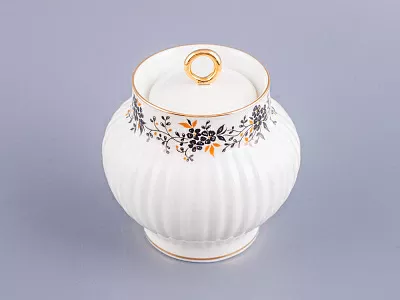 Сахарница форма Волна рисунок Тонкие веточки, арт. 80.09269.00.1