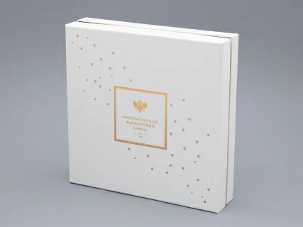 Этажерка 2-х ярусная, в подарочной упаковке, форма Стандартная - 2, рисунок Календа, арт. 81.33223.00.1, 