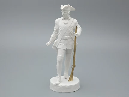 Скульптура Мушкетер эпохи Елизаветы Петровны, в подарочной упаковке, рисунок Белый бисквит, арт 81.31944.00.1