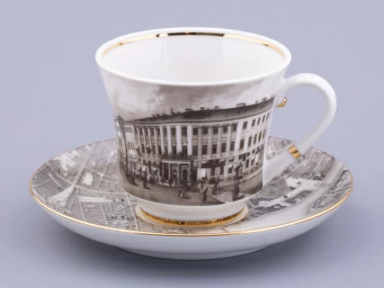 Чашка с блюдцем чайная, форма Банкетная, рисунок Великолепный Невский Дворцовая Площадь, арт. 81.32685.00.1, 