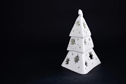 Подсвечник Елочка-звезда, Белая, арт 60.15235.00.1