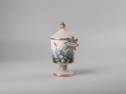 Свеча ароматическая в подарочной упаковке, форма Идиллия рисунок Календа аромат Зимний лес, арт. 81.33151.00.1