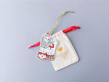 Елочные игрушки 5шт в подарочной упаковке, рисунок Гранд цирк, арт 81.34385.00.1