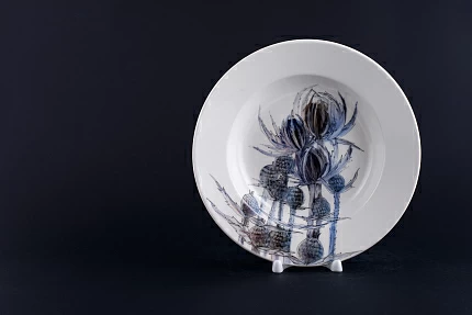 Тарелка Синеголовики на форме Глубокая арт 60.13552.00.1