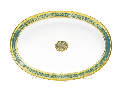 Блюдо овальное Молодежная Золотой 52 350 мм арт. 80.65358.00.1, 