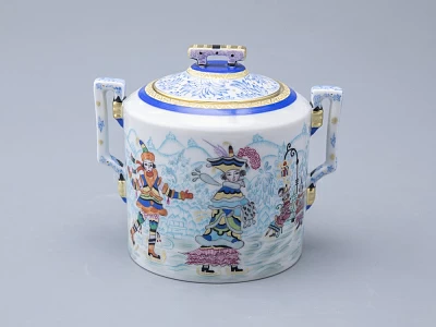 Сахарница, форма Гербовая, рисунок Зимние забавы арт. 80.07796.00.1