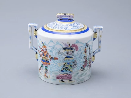 Сахарница, форма Гербовая, рисунок Зимние забавы арт. 80.07796.00.1